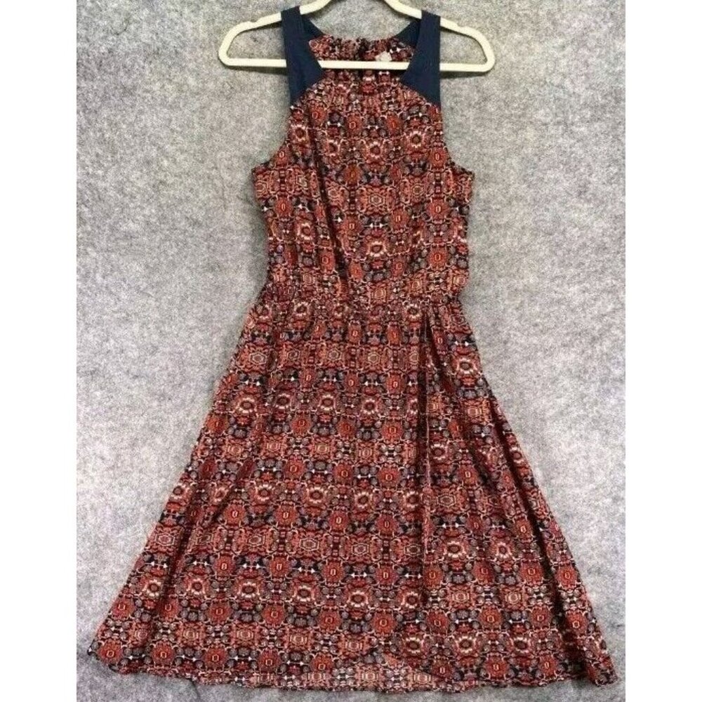 Athleta Dress NWT Martinique Sleeveless Tassel Keyhole Sz Medium Bold Pattern - Picture 13 of 16